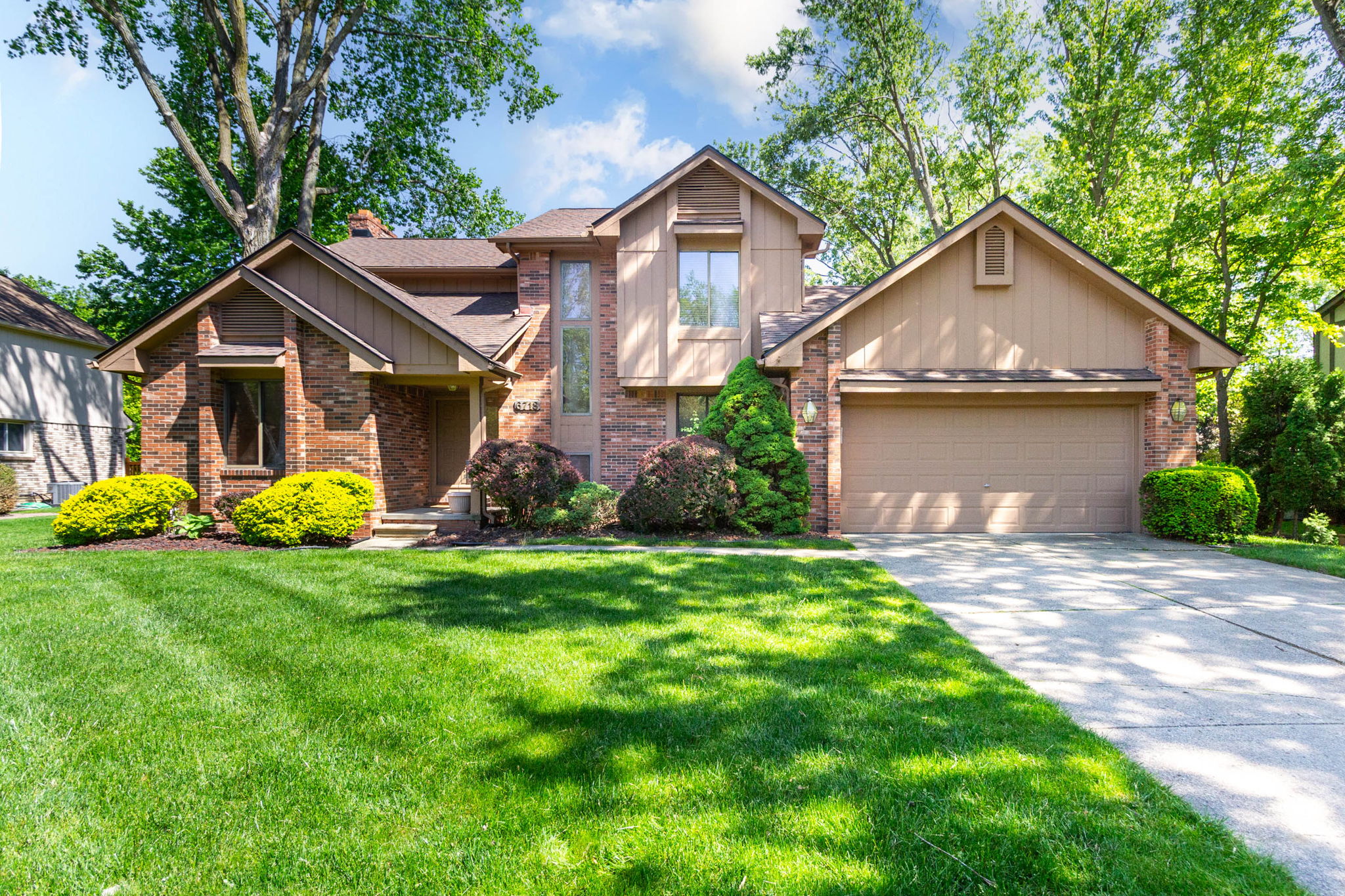6718 Forest Park Drive Troy MI — front exterior