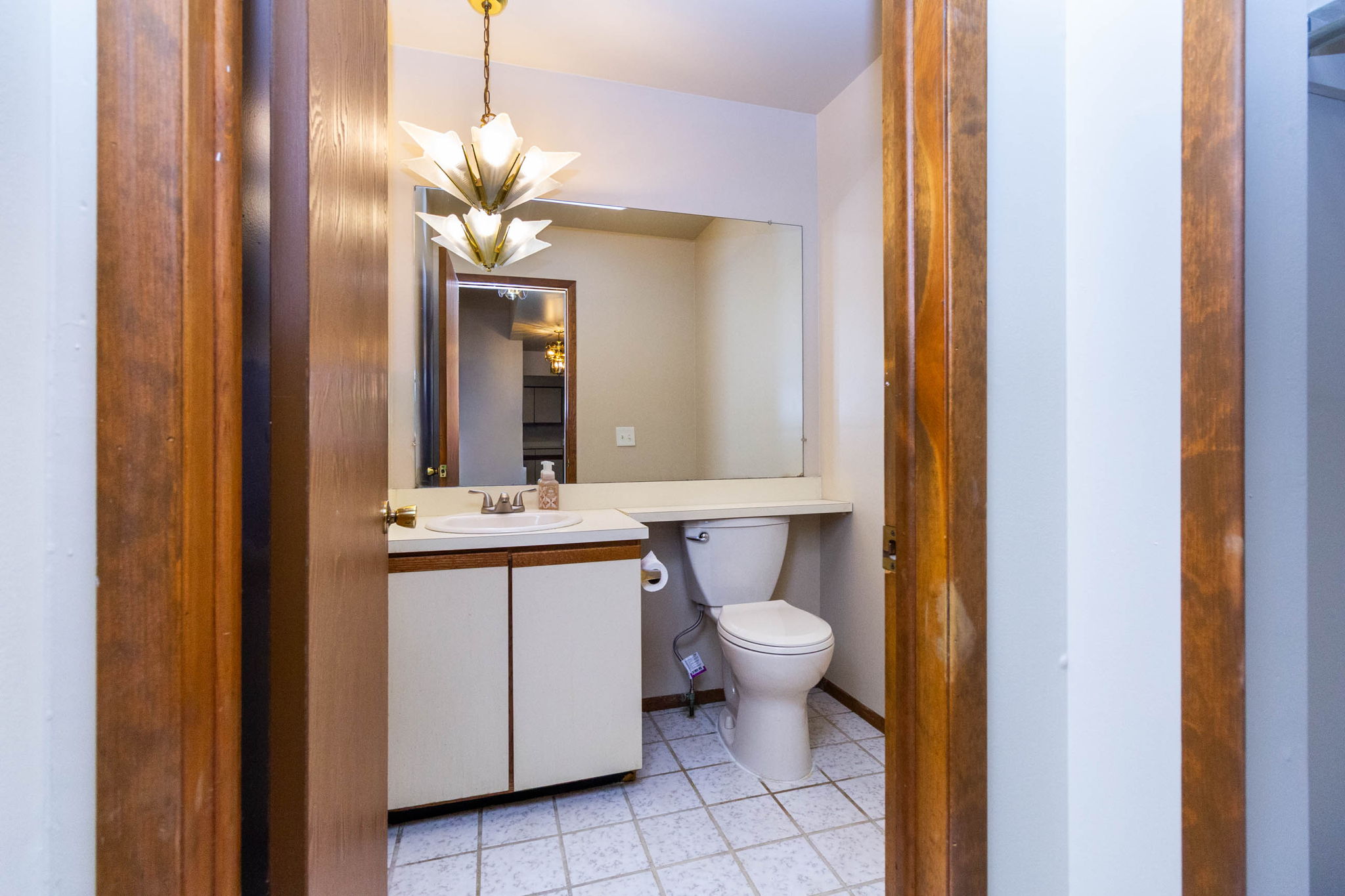 Main-floor half bath