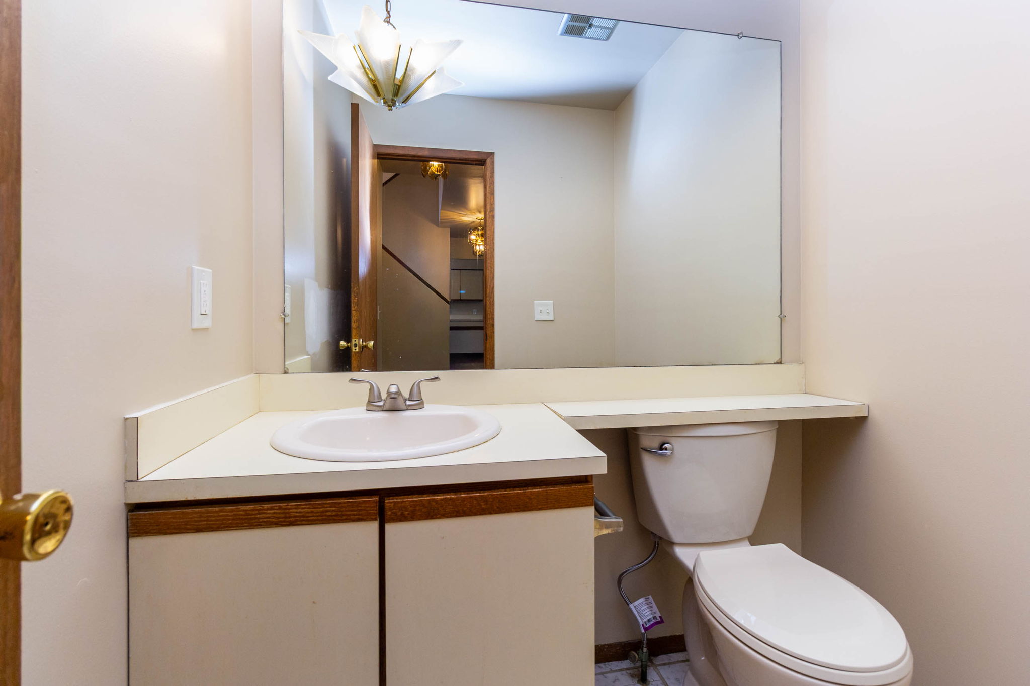 Main-floor half bath, second view