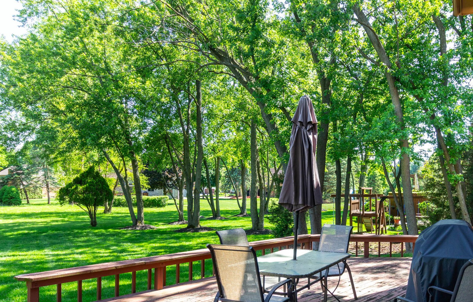 Deck and play area view