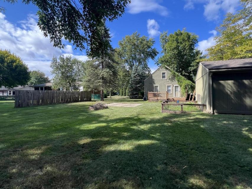 Backyard, wide view